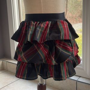 Ralph Lauren Tartan Plaid skirt layered ruffles size 5